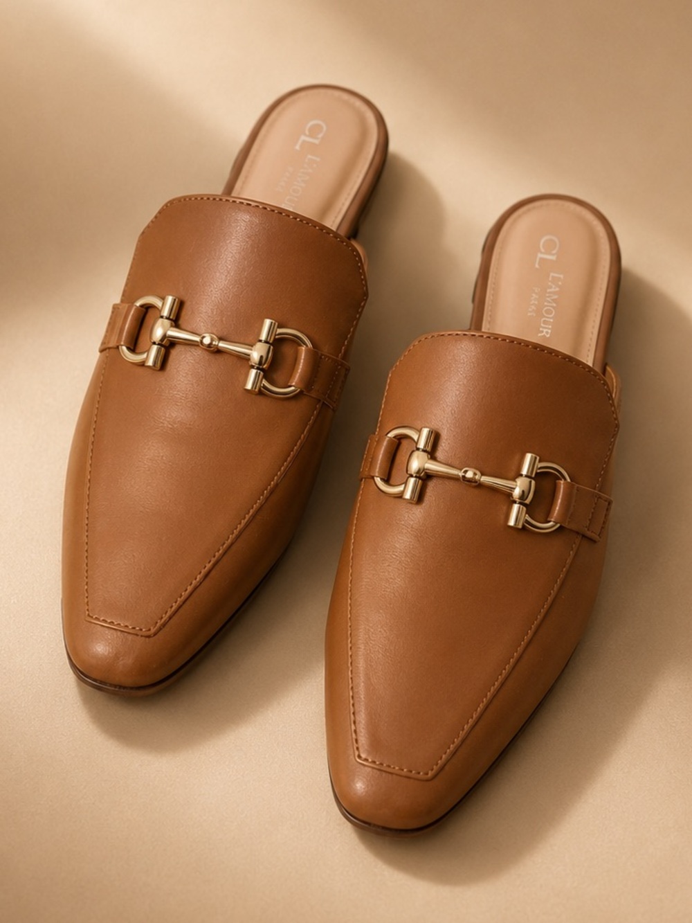 CL by Laundry Cognac Mule Loafers Size 9